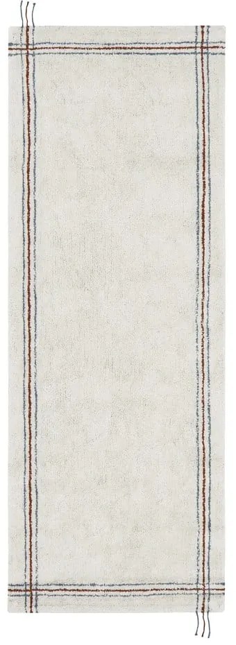 Кремава ръчно изработена памучна пътека подходяща за пране 80x230 cm Cuisine Natural – Lorena Canals