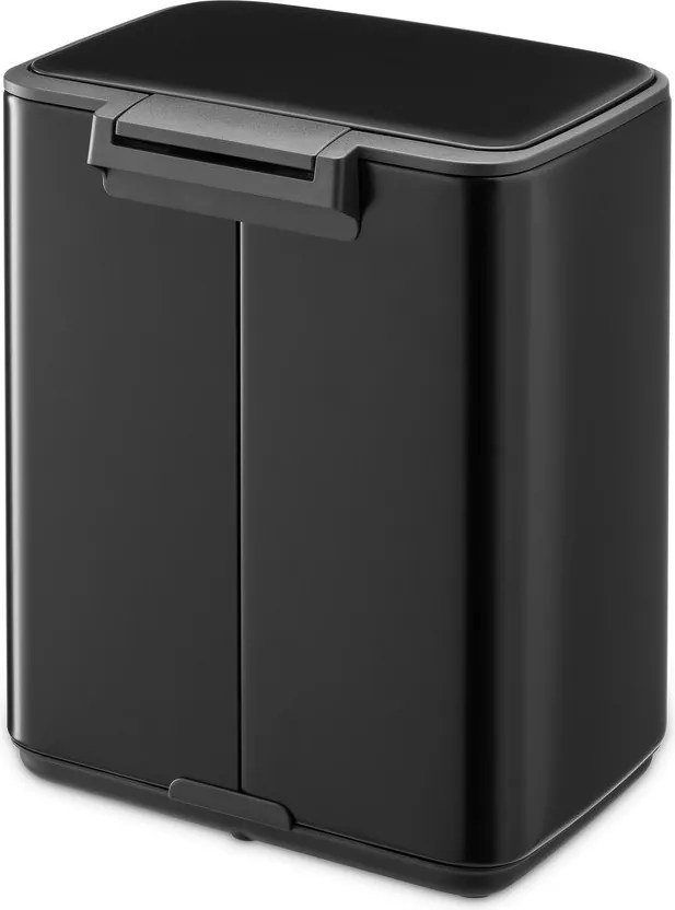 Матово черно стоманено кошче за боклук с педал 7 l Bo – Brabantia