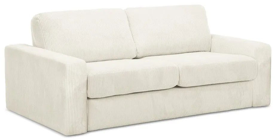 Бежов разтегателен диван от рипсено кадифе 195 cm Nona – Makamii