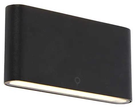 Модерна външна стенна лампа черна 17,5 см с LED IP65 - Batt