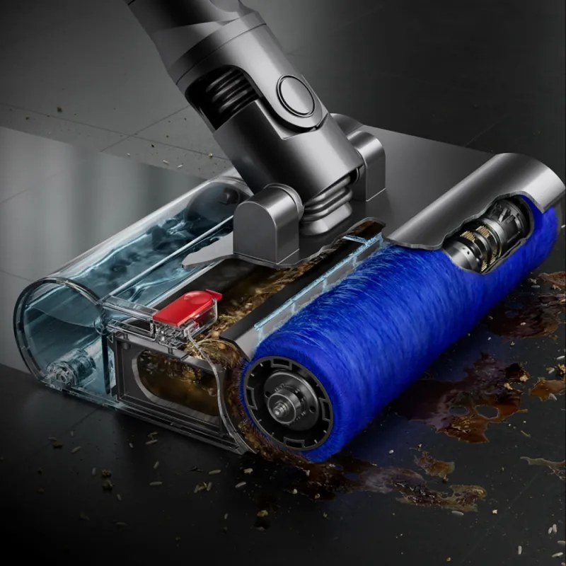 Вертикална прахосмукачка Dyson V10 Cyclone Submarine 594446-01, 150AW, 0.76 л, 60 мин, Сухо/мокро, 3 режима, Хигиенично изпразване, Root Cyclone™, Никел/тюркоаз