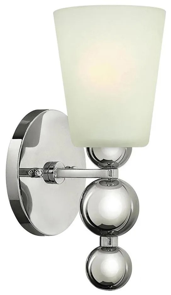 Hinkley HK-ZELDA1-PN - Стенно осветително тяло ZELDA 1xE27/60W/230V лъскав хром