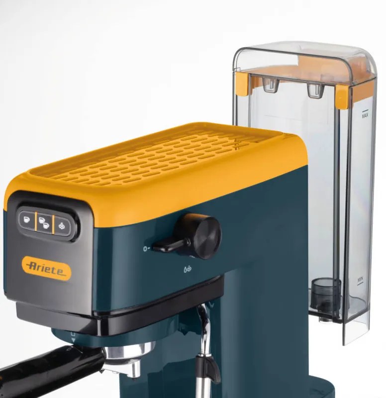 Кафемашина Ariete ESPRESSO COLOR 1399/16, 1300W, 15 bar, 1.1 л, Мляно и ESE, Жълт
