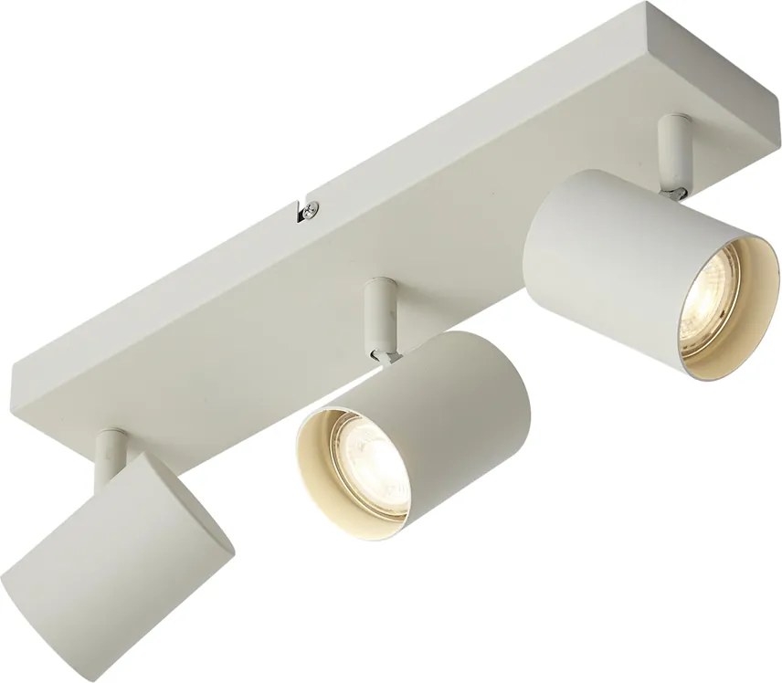 Модерен таванен спот бежов 3-светлини регулируем - Jeana