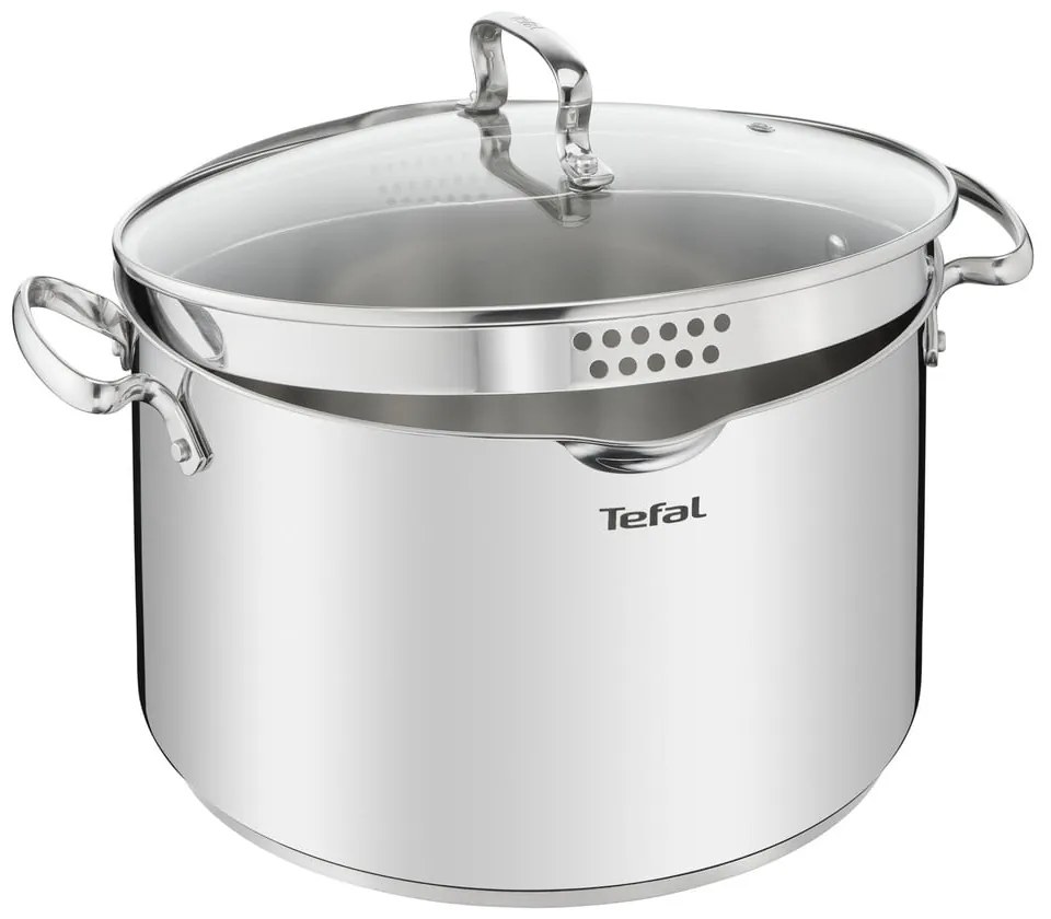 Тенджера от неръждаема стомана с капак за индукция 10 л Duetto+ - Tefal