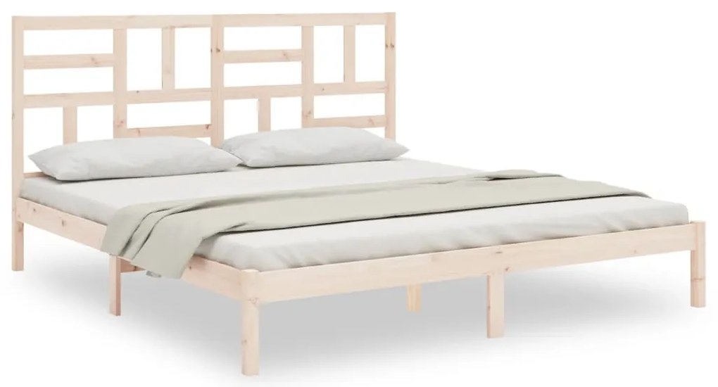 3105965 vidaXL Рамка за легло без матрак, масивна дървесина, 180x200 см
