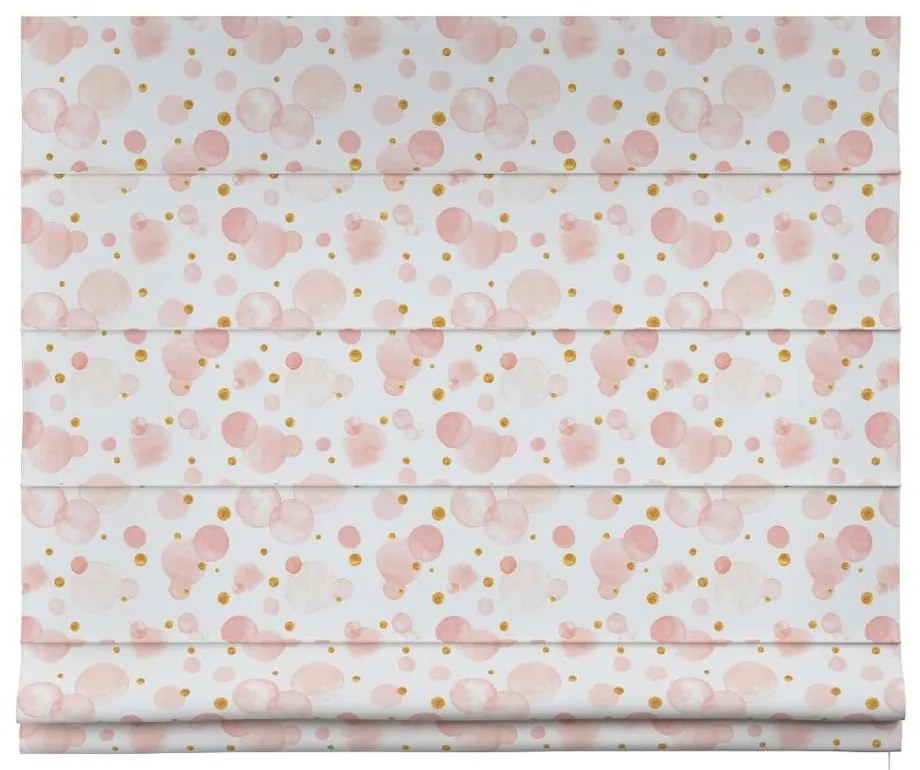 Детска ролетна щора в бяло и розово 170x160 cm Magic - Yellow Tipi