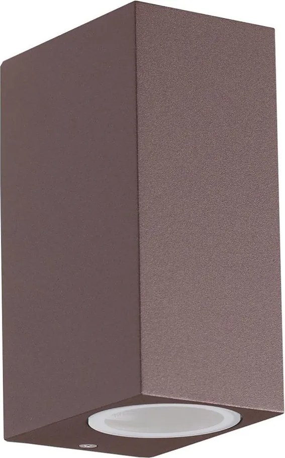 Ideal Lux - Външна стенна лампа UP 2xG9/15W/230V IP44 кафява