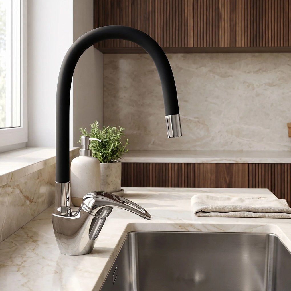 Смесител за кухня Calani LUPI black