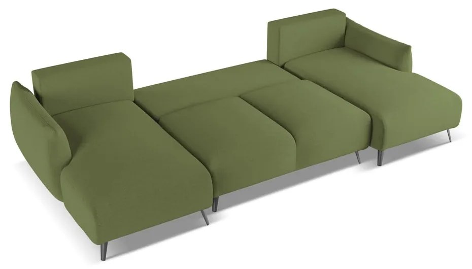 Зелен ъглов диван Malie – Makamii