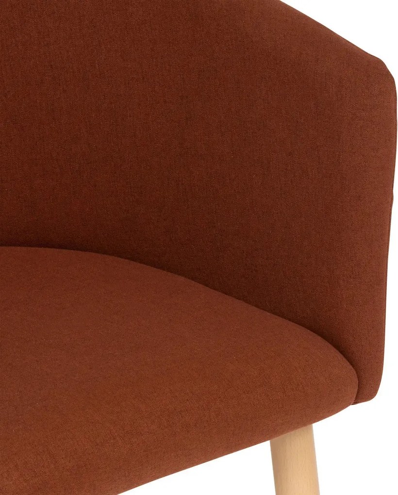 Трапезен стол atmosphera Marlo, Текстил - Слонова кост