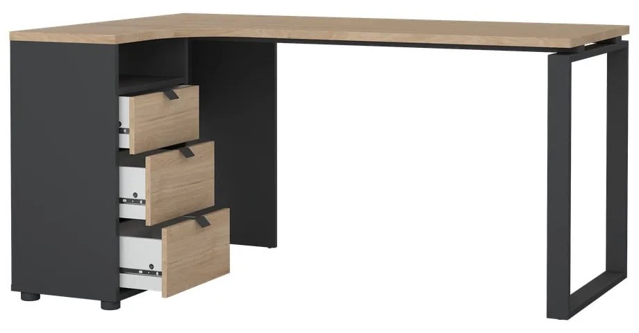 Работна маса с дъбов плот 100x150 cm Sign - Tvilum