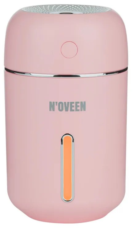 Ултразвуков мини овлажнител NOVEEN MUH242, 2W, 50мл/ч, 2 режима, USB, LED подсветка, Розов