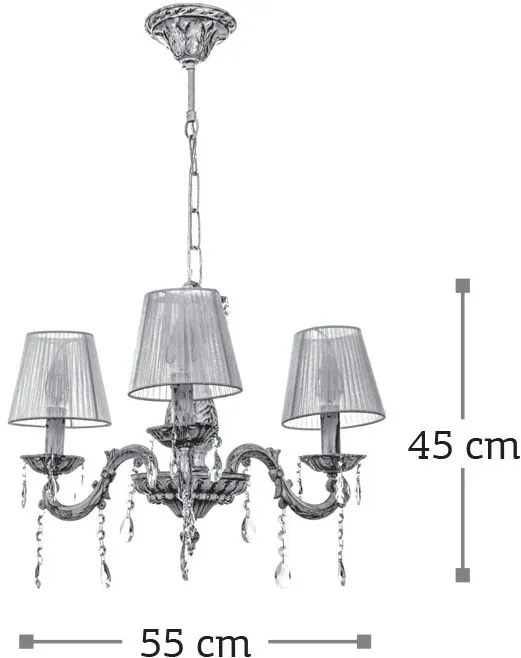 Таванна лампа InLight 5304-3 3 лампи