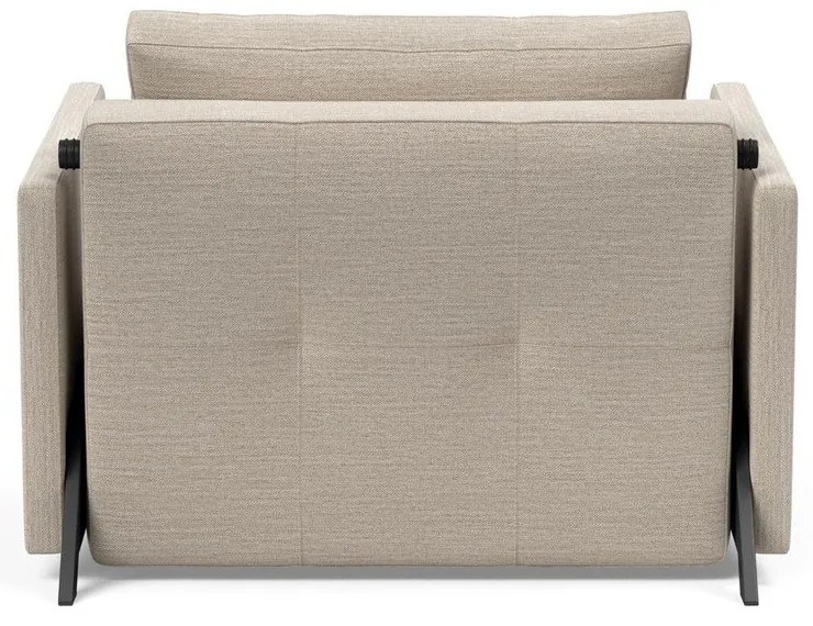 Бежов сгъваем фотьойл с подлакътници Cubed - Innovation