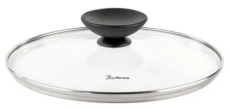 Дълбока тенджера Luigi Ferrero Prima FR-2245D, 22x13 см, 4.5 л, Незалепващо покритие с мраморен ефект, Индукция, Стъклен капак с отвор, Тъмносин