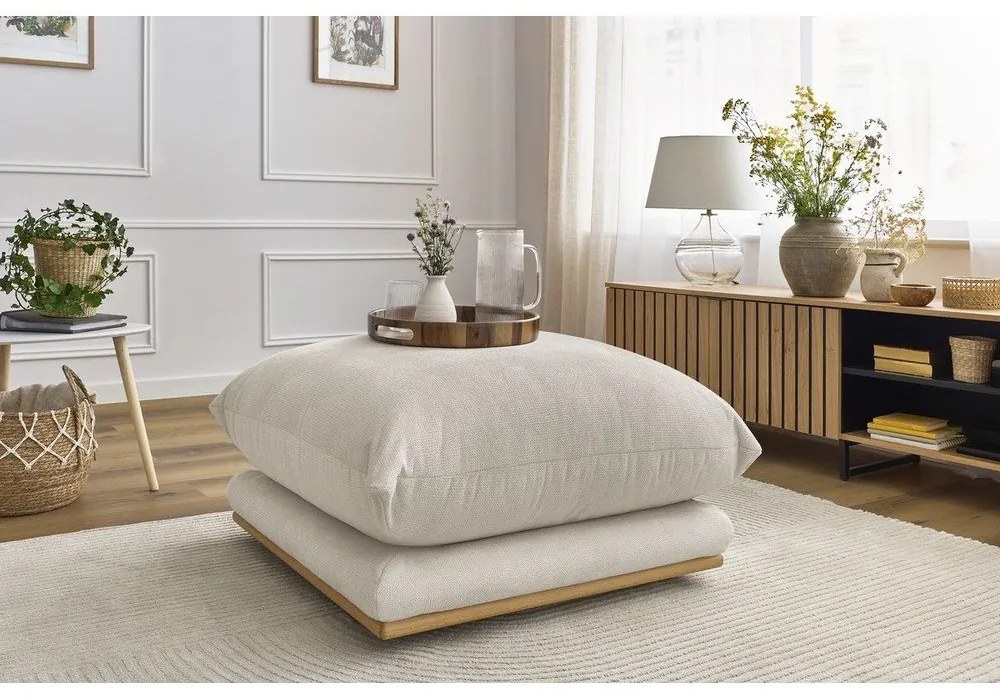 Кремава табуретка Ernest – Bobochic Paris