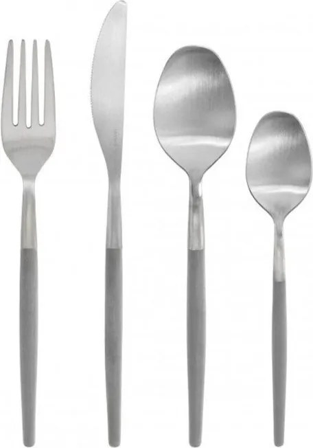 Светлосиви/сребърни прибори за хранене от неръждаема стомана 16 бр Maxime - Blomus