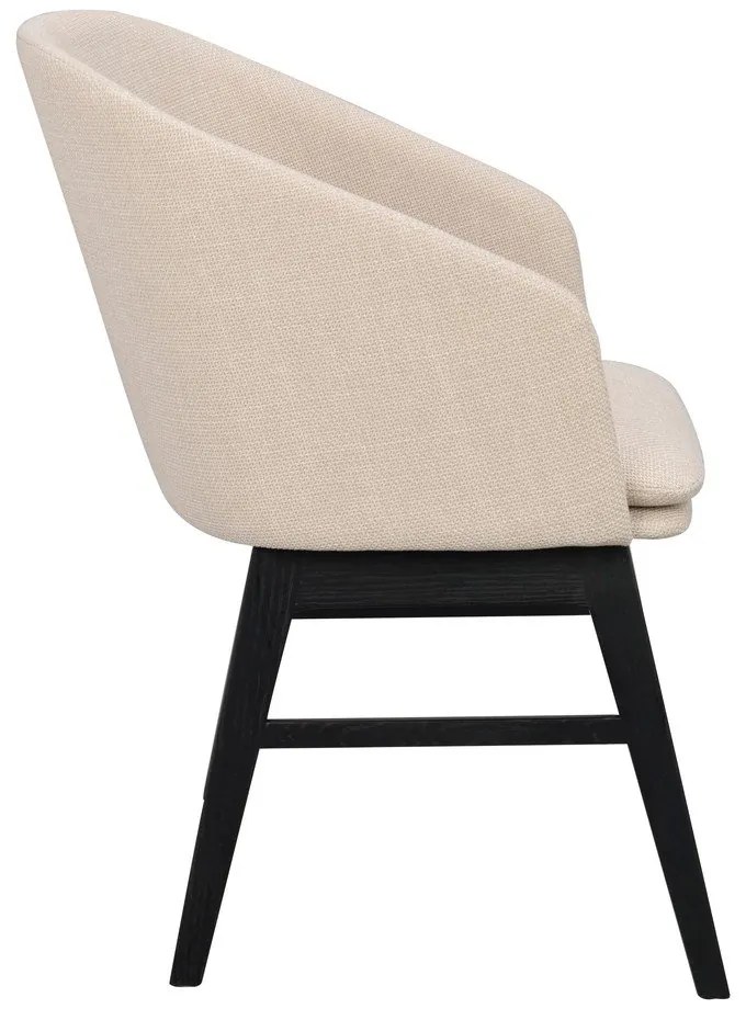 Бежови тапицирани трапезни столове в комплект 2 бр. Windham – Rowico