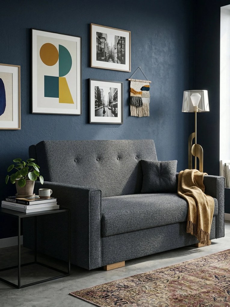 Диван Viva Sonic II двуместен-Антрацит