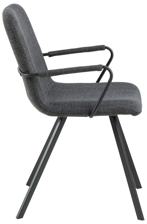 Тъмносиви трапезни столове в комплект от 2 броя Selina - Actona