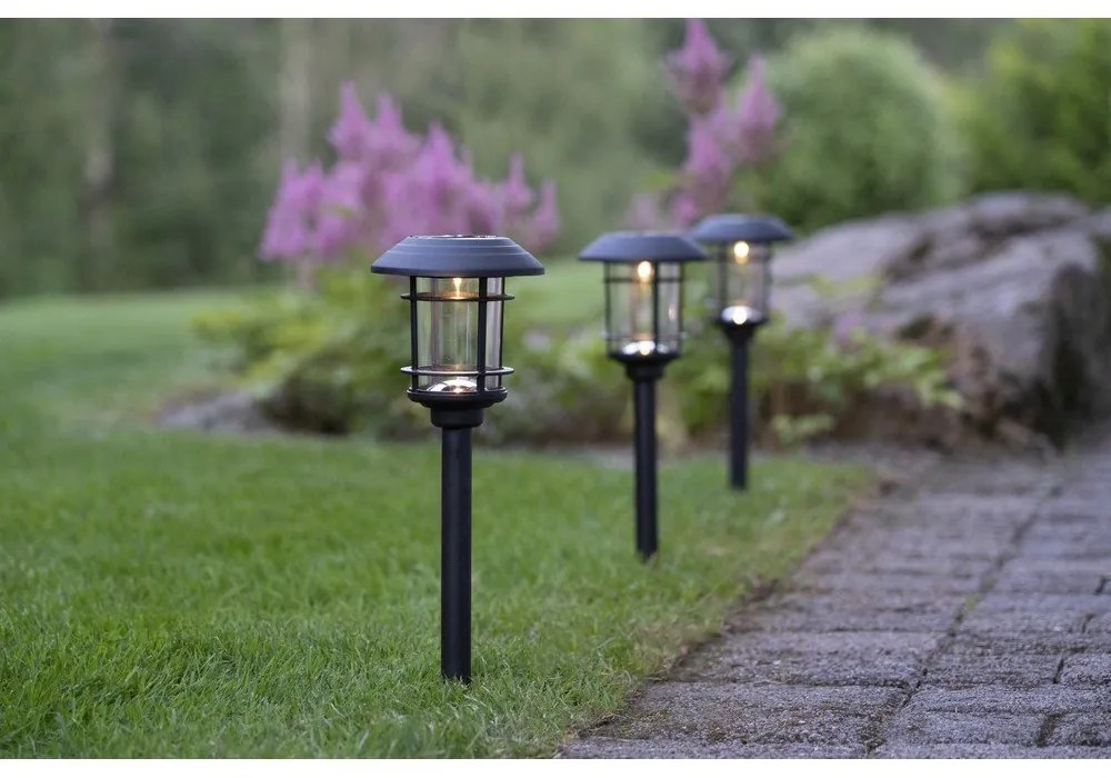 Комплект от 3 слънчеви LED градински лампи, височина 34 см Fride - Star Trading