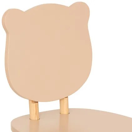 Детски стол atmosphera Douceur Organic Bear, MDF, Кафяв