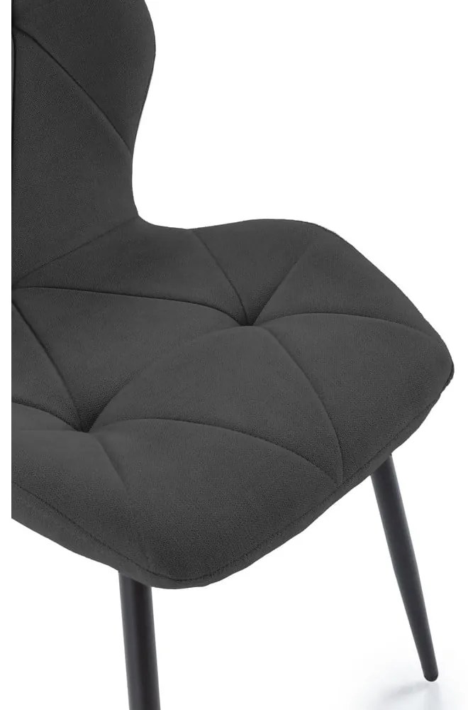 Черни трапезни столове в комплект от 4 броя Luna - Marckeric