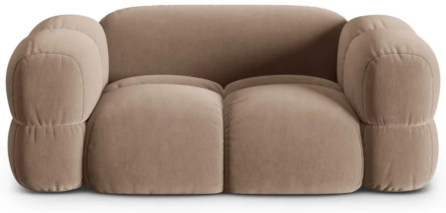 Кафяв кадифен диван 180 cm Loretto – Cosmopolitan Design