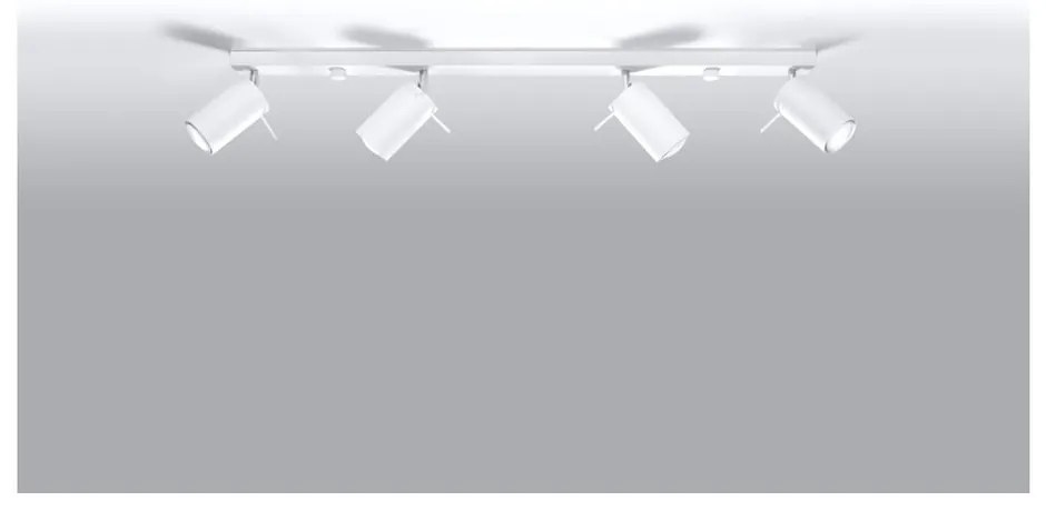 Бяло таванно осветително тяло 4L Etna - Sollux