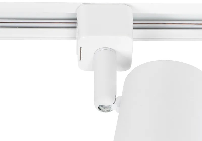 Модерна 1-фазова релсова система с 3 прожектора бяла - Jeana