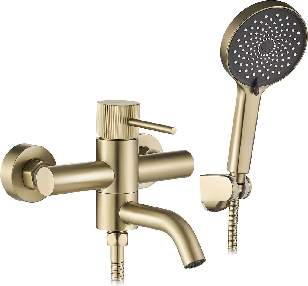 Смесител за вана Rea Lungo Stripe Gold  Brush