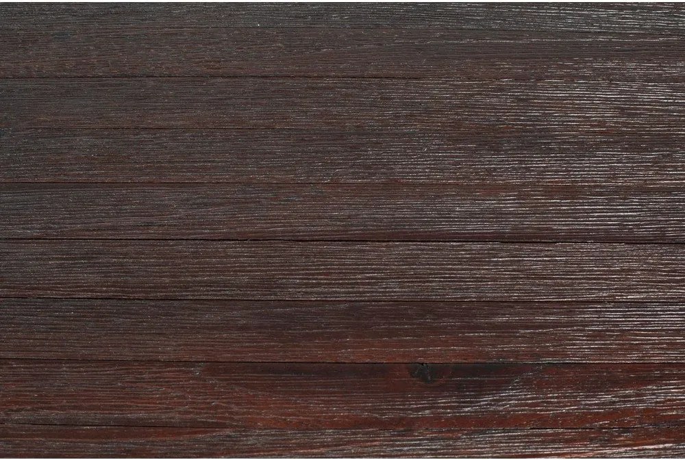 Тъмнокафява конзолна маса от масивно тиково дърво 35x135 cm Webster – White Label