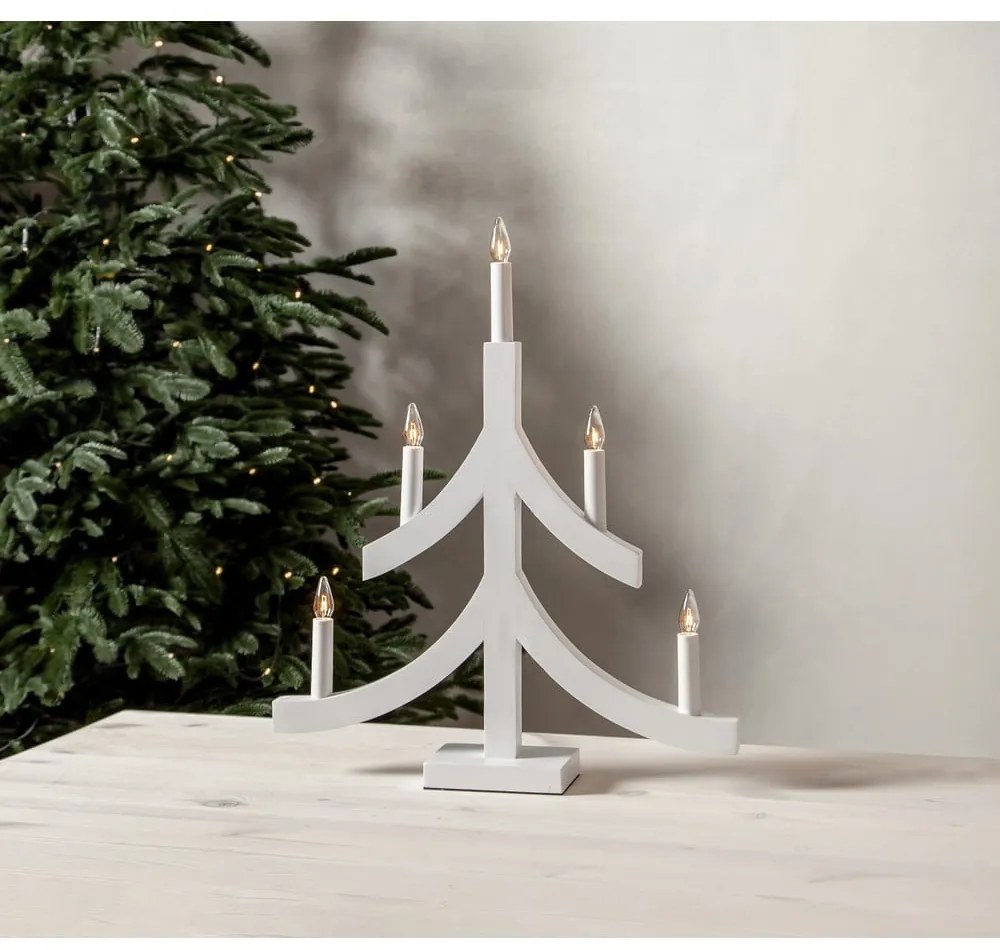 Бяла коледна светлинна украса Pagod – Star Trading