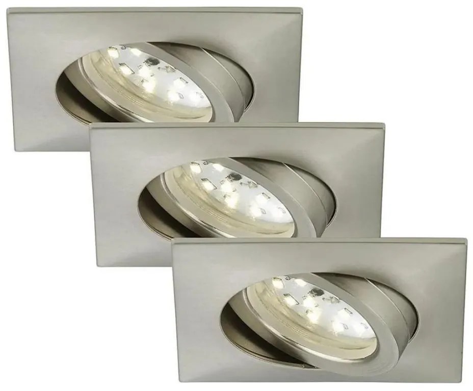 Briloner 7210-032 -К-кт 3x LED Лампа за окачен таван ATTACH LED/5W/230V IP23 хром