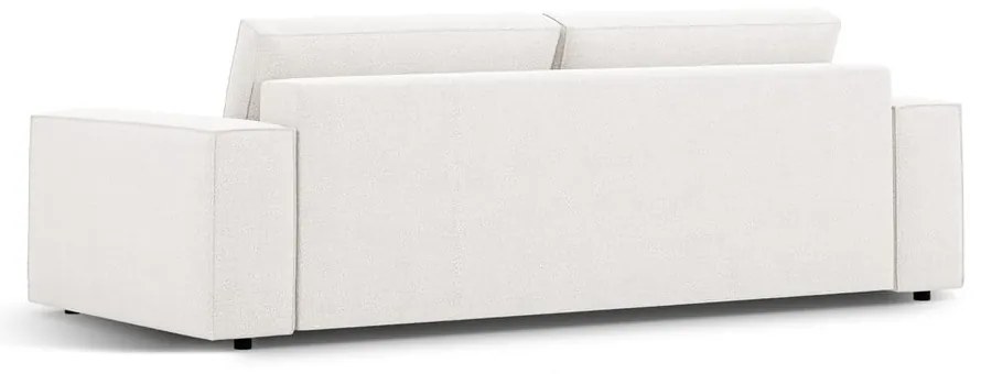 Бял разтегателен диван от букле 247 cm Jodie – Micadoni Home