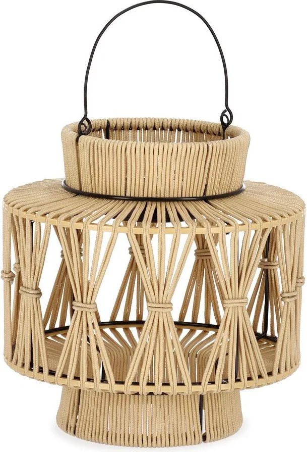 LED фенер със соларен панел в естествен цвят (височина 29 cm) Nikhita – Yes Everyday