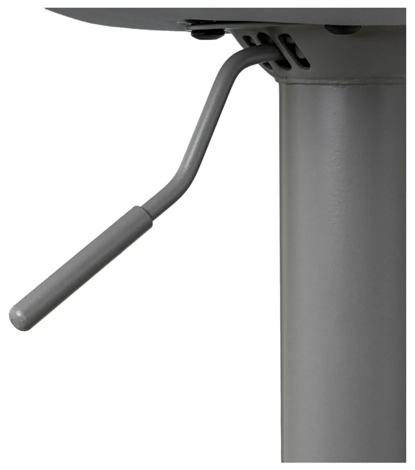 Сиви бар столове в комплект от 2 бр. с регулируема височина от имитация на кожа (височина на седалката 56,5 cm) – Casa Selección