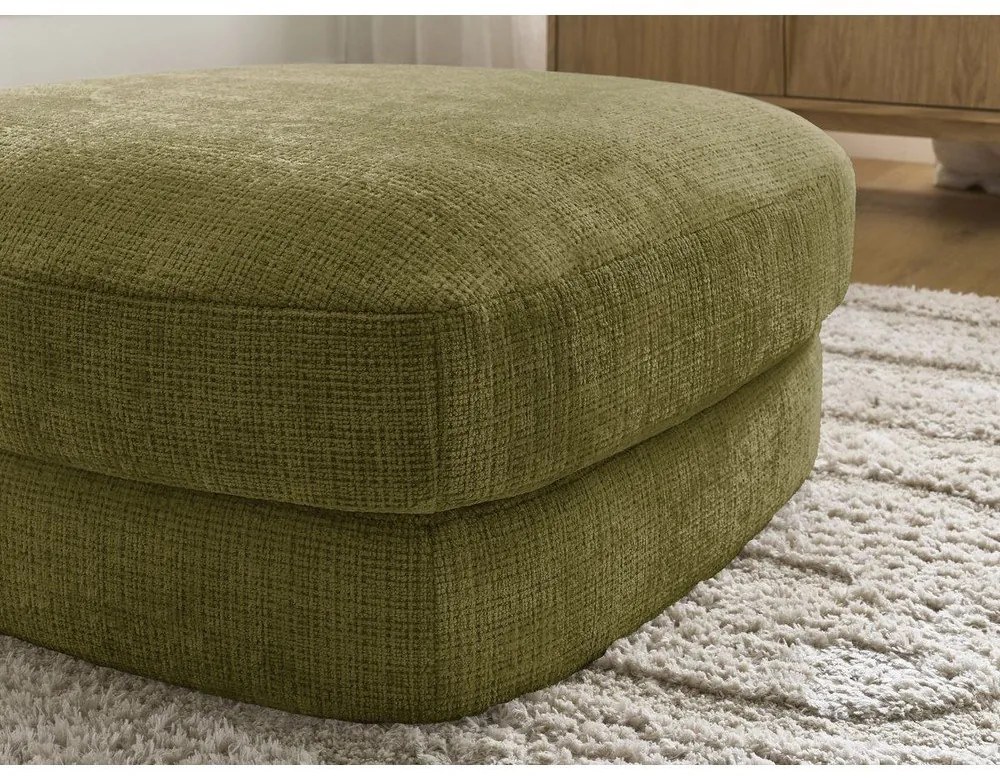 Шенилова табуретка в цвят каки Leonore – Bobochic Paris