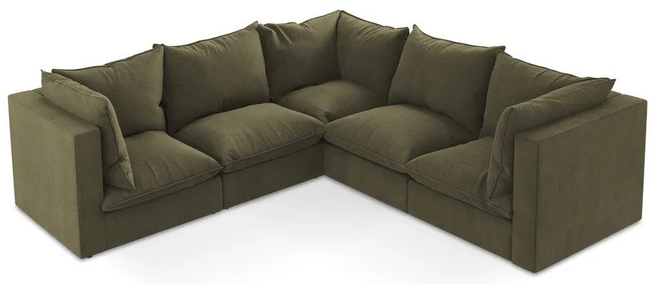 Ъглов диван в цвят каки Manao – Makamii