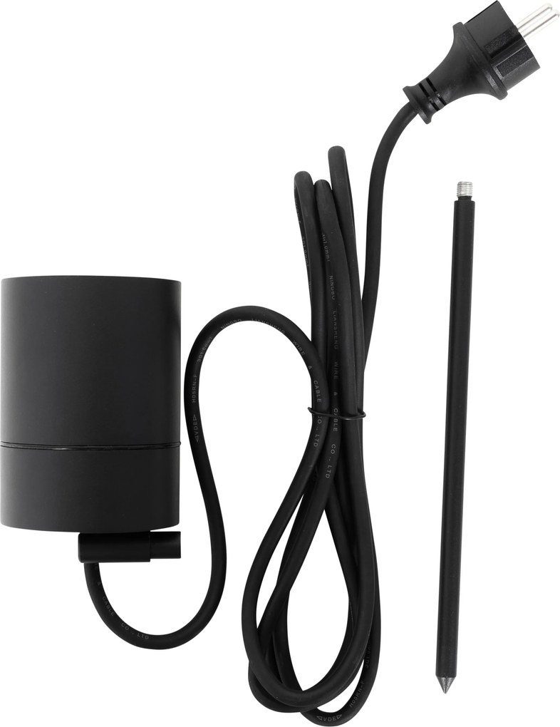 Модерен шип петно черен AR70 регулируем IP44 - Solo