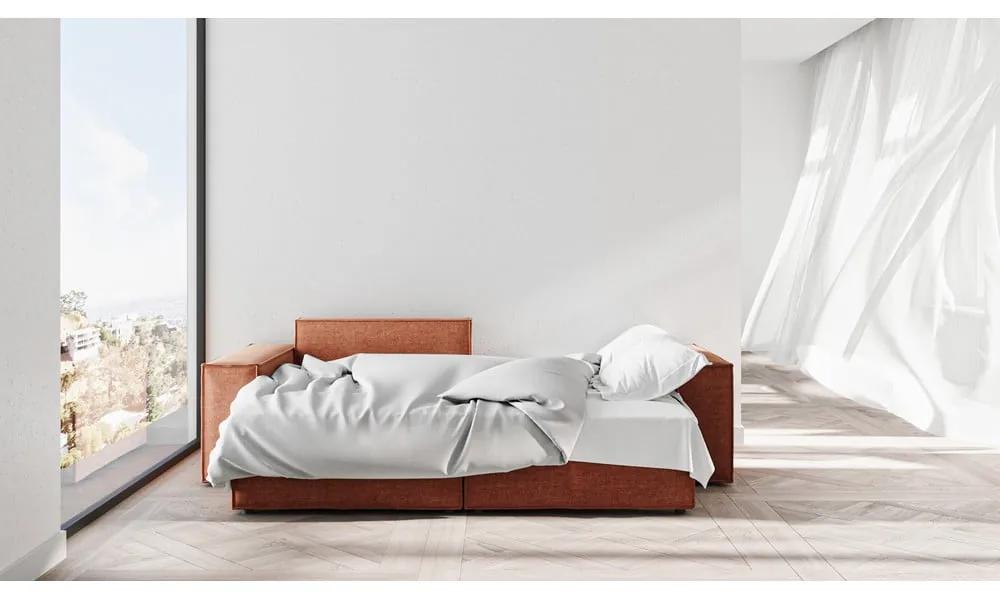 Оранжев сгъваем ъглов диван (променлив) Melow – Ghado