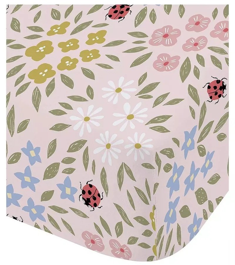 Разтегателен детски чаршаф за единично легло 90x190 cm Garden Animals - RHS