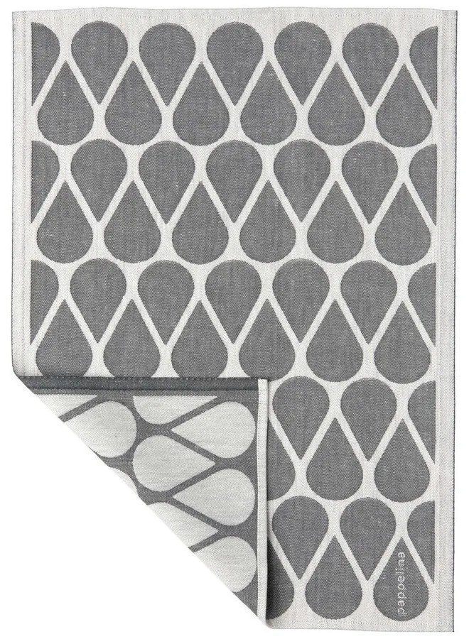 Кърпа за съдове със смес от лен 46x66 cm Otis Charcoal – Pappelina