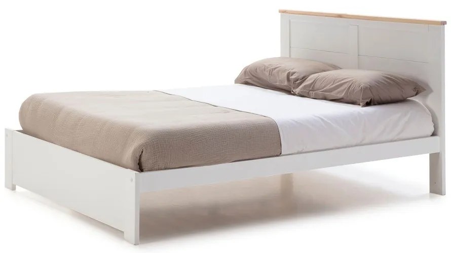 Бяло двойно легло 140x190 cm Akira - Marckeric