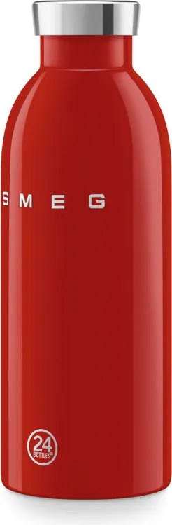 Термо бутилка SMEG Clima 50's Style WBF01RD, 500 мл, Херметично затваряне, Двустенна, Неръждаема стомана 18/8, Червен