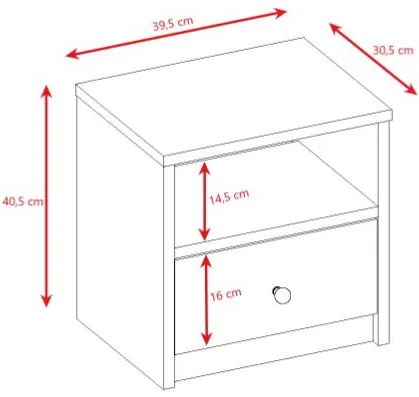 Нощно шкафче Babydreams-Mple