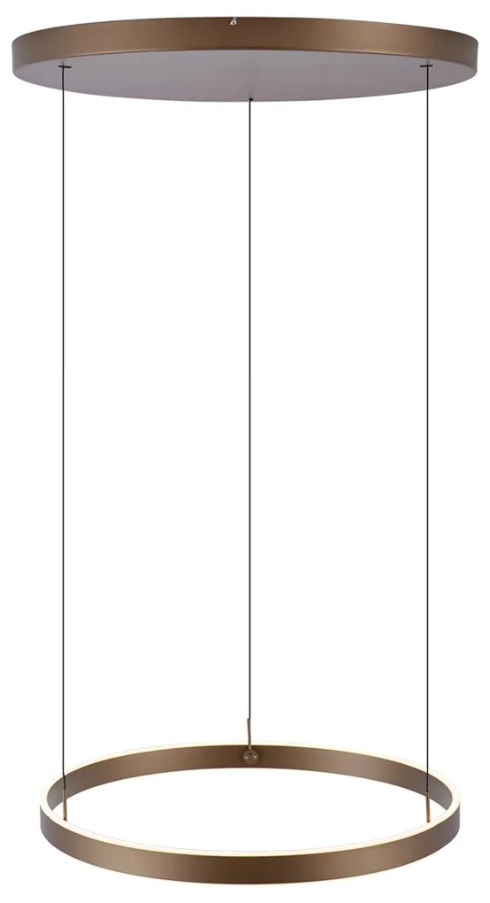 Дизайнерска висяща лампа тъмен бронз с 3-степенно димиране - Titmus