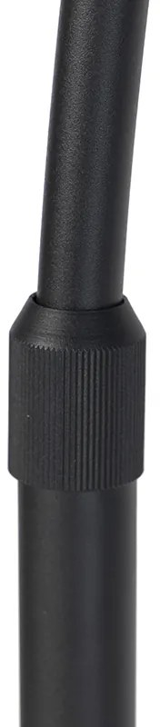 Аркова лампа черна кадифена абажур зелена със злато 50 см - XXL