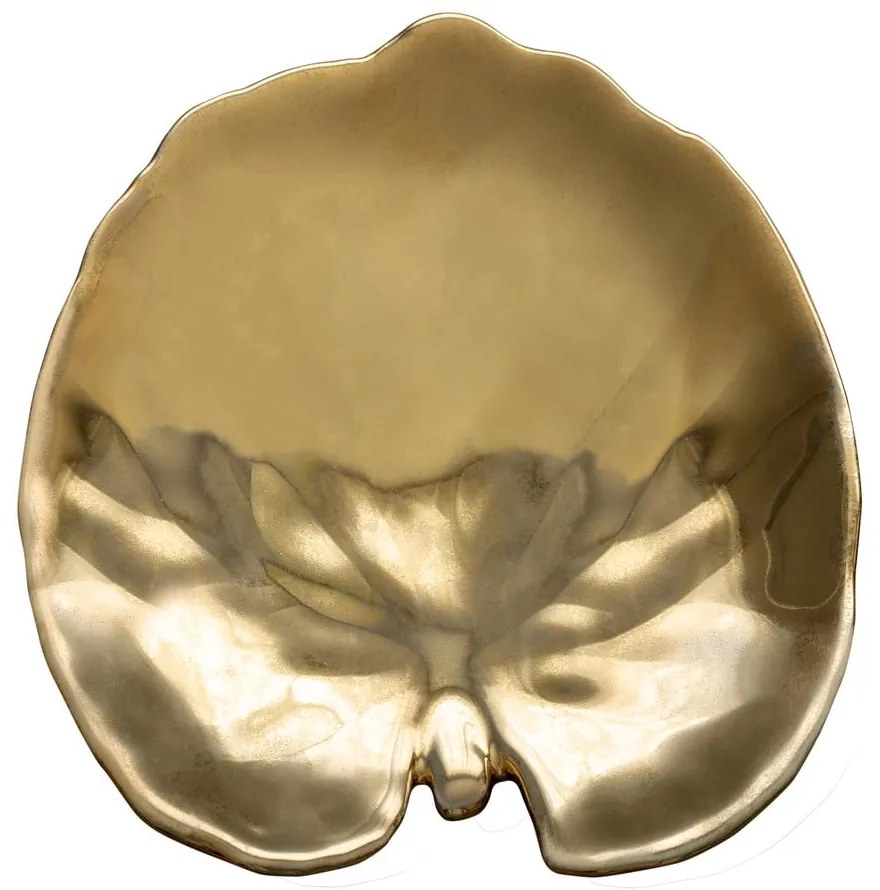 Керамична чиния в златисто Riviera - Costa Nova